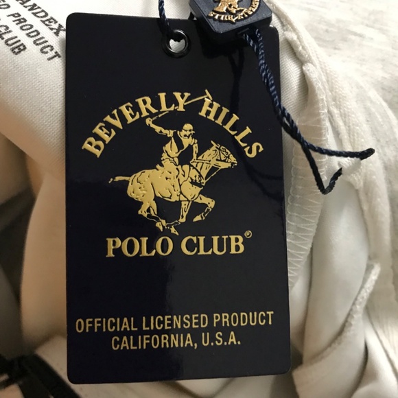 NWT Beverly Hills Polo Club Cotton Rich Zip Up Sweater With Hood Side Arm Zipper - Picture 8 of 11